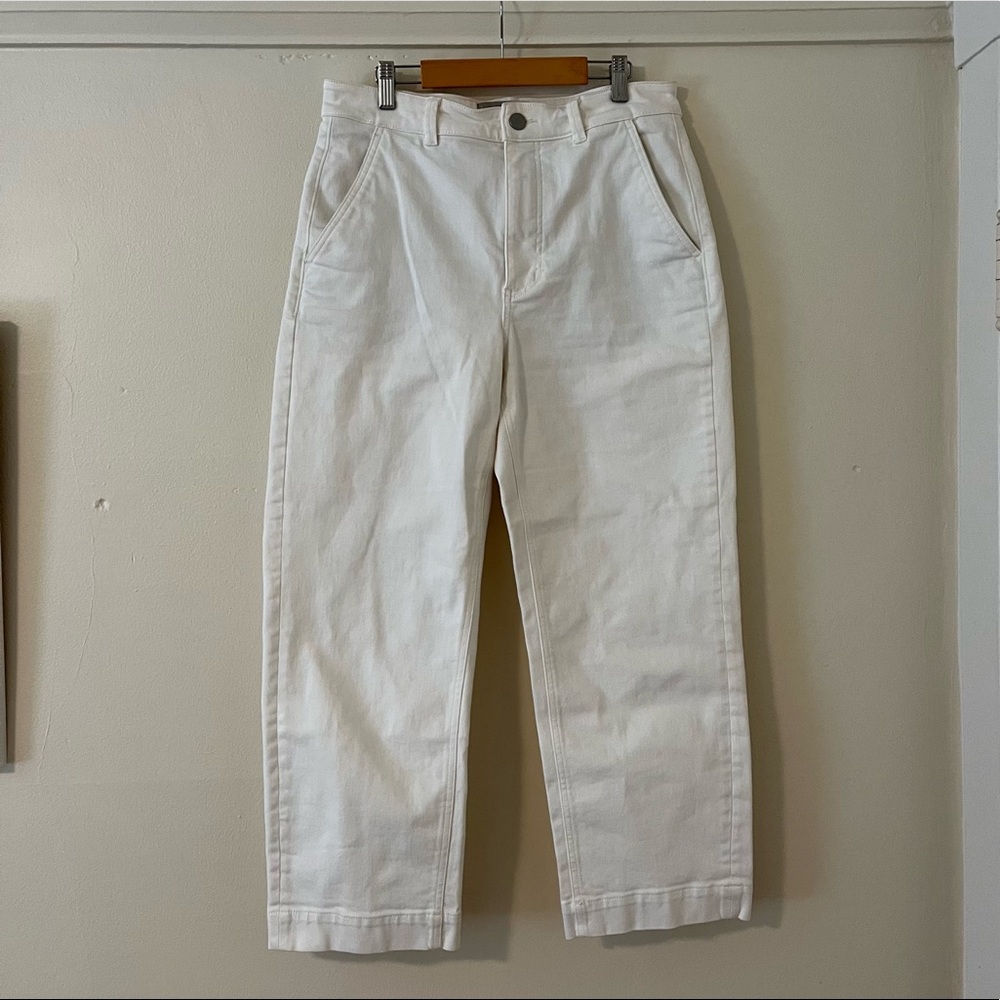 Everlane Straight Crop in Bone